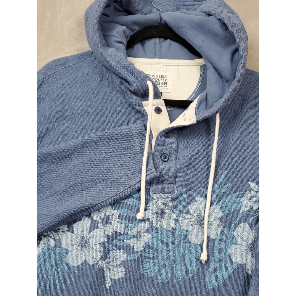 AE Seriously Soft Men Textured Reverse Weave Pullover Hoodie Y2K Surf Cali Vibe